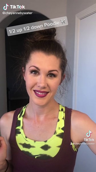 Rosie the Riveter Hair Tutorial: 1/2 Up, 1/2 Down Poodle Style
