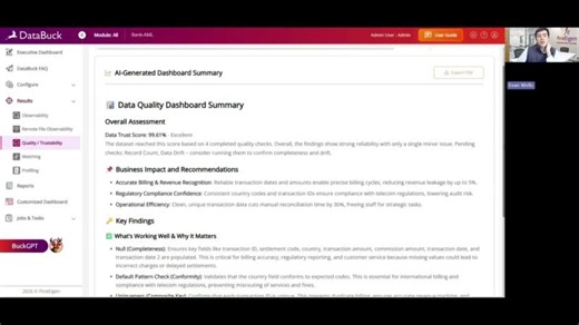 FirstEigen DataBuck Automated DQ demo, Big Query | Seth Rao