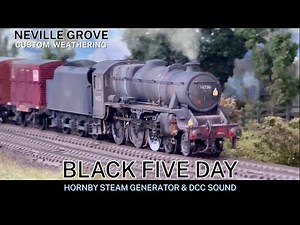 HORNBY BLACK FIVE - With Steam Generator & DCC Sound