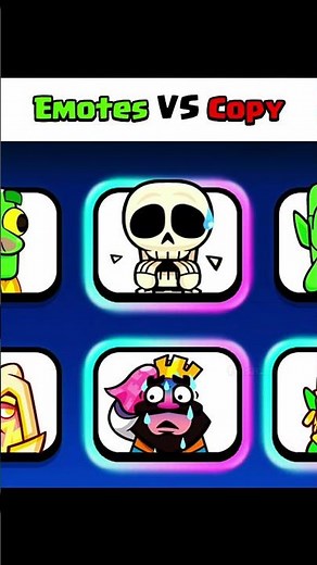 Clash Royale Emotes VS Copy (Part - 40) 🔥😅