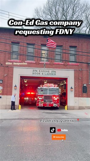FDNY Engine 274 & Battalion 52 are called by Con Edison for a Gas Emergency! #engine274 #fdny #nyc