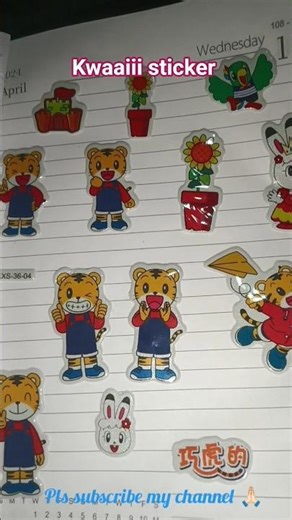 kwaiii sticker collection #kwai #sticker collection #hobby #happiness