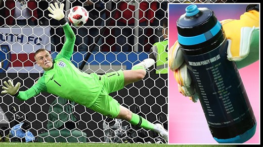 Pickford's penalty saving technique explained, including his execution of dives