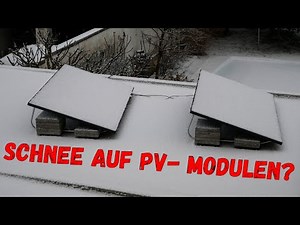 Photovoltaikmodule mit Schnee bedeckt - Das solltest du tun!