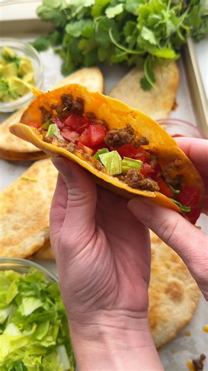 Baked CRISPY tacos made in the oven! | The Recipe Rebel