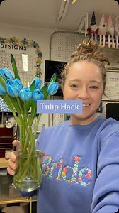 TULIP HACK!! 🌷👏🏻 I’ll be telling everyone about this forever! Y’all said to poke a hole in the top of the tulip stem and I swear, I thought “no way.” But LOOK. Standing tall. Living their best life. No flopping in sight. 😱 Save this for springtime bouquets, brides who love tulips, or just your weekly grocery store haul. Florist magic = science trial and error 😆 Have you tried this one yet?? Or do you have another go-to tulip trick? 🌷 | Cone Flower Designs