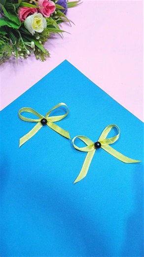 Ribbon Bow Making ideas for decoration #shorts