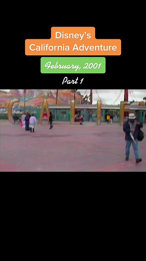 This is what #DisneyCaliforniaAdventure looked like in Feb, #2001. #DisneyParks #Disneyland #Disney #original #opening #fyp #foryoupage