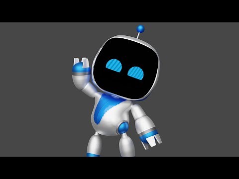 Astro Bot Blender 3D modelling Time Lapse (Free Download)