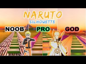 Naruto Shippuden - Silhouette - Noob vs Pro vs God (Fortnite Music Blocks) With Map Code!