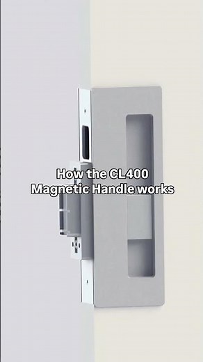 Magnetic locking in one smooth motion | CL400 Magnetic Pocket Door Handle | CS Cavity Sliders