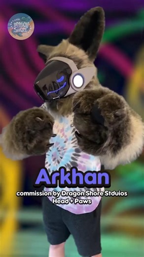 Arkhan - protogen commission! #furry #fursuit #cosplay #protogen #furries