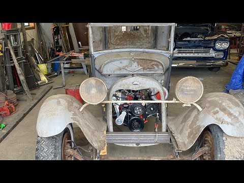 1929 ford ratrod cab and roof assembly wood top rebuild. 4 cylinder turbo Model A getting cab done