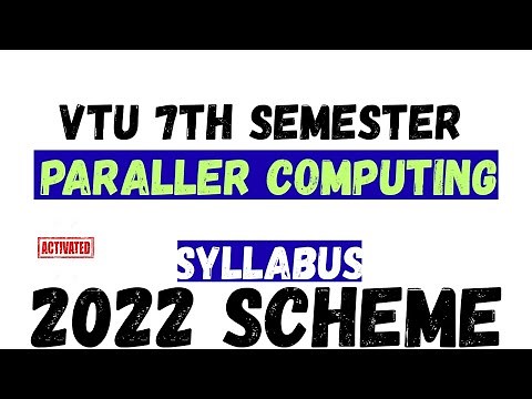 Parallel Computing | BCS702 | VTU 7th Sem CSE | Full Syllabus Explained with Examples