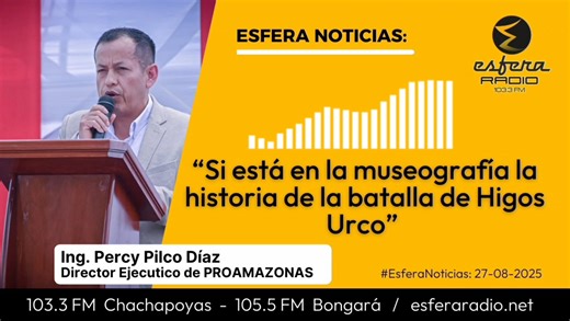🔵 #Entrevista ¿QUÉ COMPONENTES CONTEMPLA EL MUSEO REGIONAL DE AMAZONAS? Percy Pilco y Rocío Díaz, de #ProAmazonas informaron sobre los componentes del Museo regional, el espacio que será utilizado para su construcción y todo lo que significó contar con todas las autorizaciones para su ejecución. #EntrevistaCompleta: https://short-link.me/17Vqx 📰 Las noticias mejor contadas están en #EsferaNoticias de lunes a viernes de 08:00 a 10:00 am. 📻 103.3 FM Chachapoyas 📻 105.5 FM Bongará 🌐 Escúchanos
