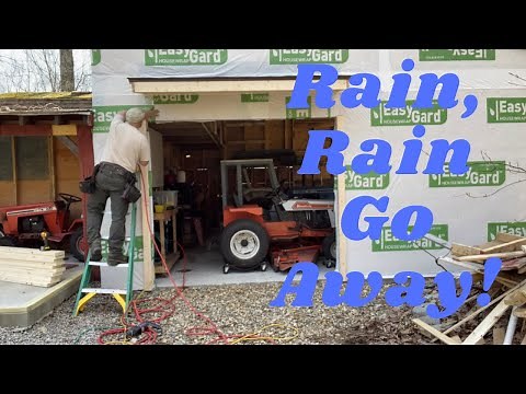 Shed extension series: Building a roof over a garage door!!!
