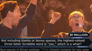 TV tension! Watch Alan and Ike Barinholtz answer final 'Millionaire' question, celebrate