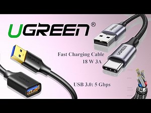 Кабель USB Type-C | Кабель удлинитель USB 3.0 | Качественные кабеля от Ugreen
