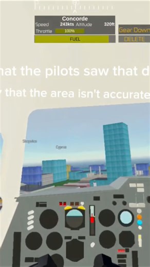 air France 4590 cockpit view