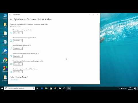 Eine Festplatte als Standard Speicherort festlegen - Windows 10 Tutorial Deutsch