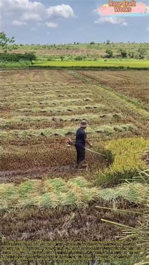 Slicing Through Gold: How One Farmer Turns Rice Harvest Into Moving Art