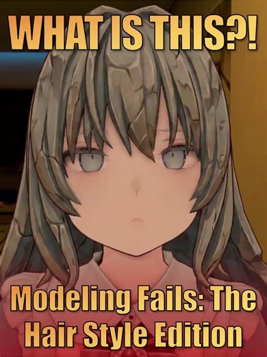 Modeling Fails:The Hair Style Edition.#shorts #3d #vrm #vtuber #vroid