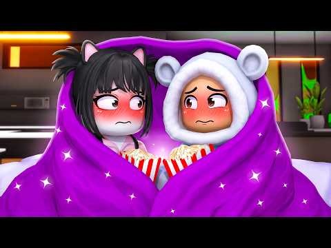 Kids in love have a SLEEPOVER in brookhaven ROBLOX!