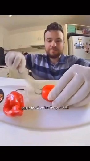 Daily Vibez on Instagram: "The moment he realized that he made a huge mistake ‍ • Follow @unhique_designs to recharge your soul • Check out my bio for fun and heartwarming items • Credits to the owner #chilli #chillies #spicy #spicyfood #spicymeme #carolinareaper #videotutorial #videoviral #failvideo #failoftheday #fun #funnymeme #shocked #justforfun #justbehappy #goodvibesonly #reelsofinstagram"
