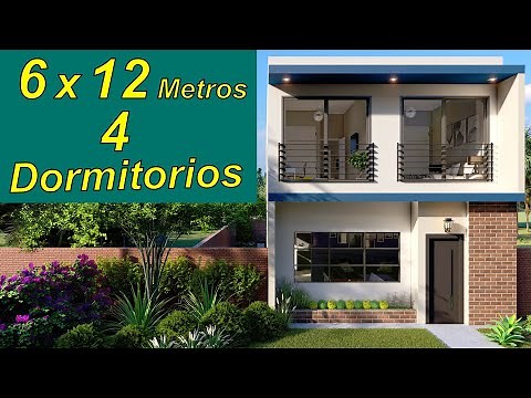 6 x 12 Meter House Plan | 2 Floors | Small House Plans 🏡