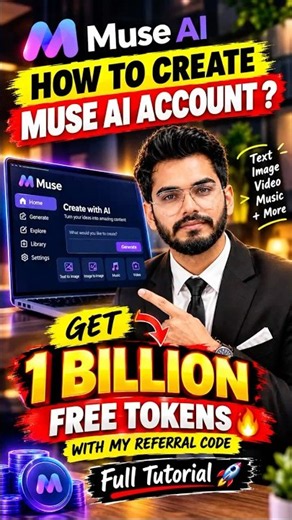 How to Create a Muse AI Account & Get 1 BILLION 🔥 Free Tokens! 🤯