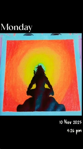 ✨ "Mahadev in Colors — Oil Pastel Art of Lord Shiva 🙏🕉️"#trending #diy #mahadev #shorts #shiv#bhole