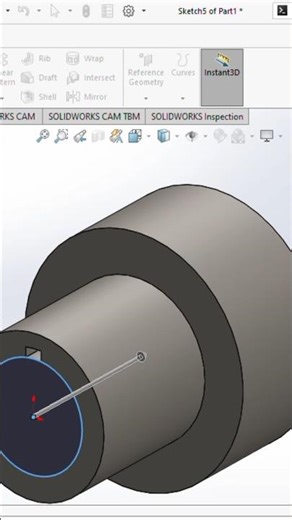 How to design a coupling in Solidworks #shorts #ytshorts