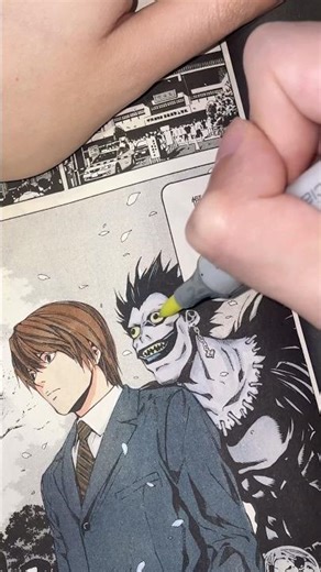 Speed Coloring Light Yagami 🔥 | Death Note
