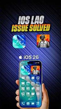 How to Fix BGMI Lag in iOS Device | Gaming Optimization for iPhone & iPad 🔥