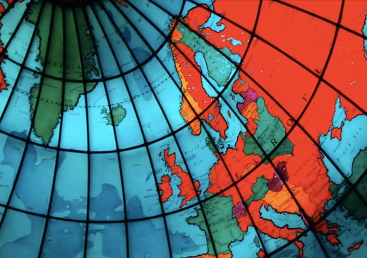 The Mapparium is a three-story-tall, inside-out, stained-glass globe that you can walk through. | Atlas Obscura