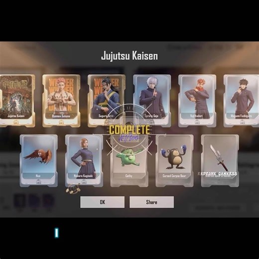 Jujutsu kaisen card collection Exchange Full process | Jujutsu kaisen complete card selection
