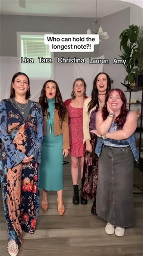 Who can hold the longest note? #cimorelli #singing #singingchallenge #singer
