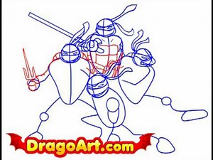 How to Draw Ninja Turtles, step by step