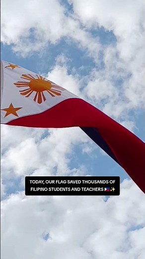 Today, our flag stood as a hero in schools during a flag raising ceremony ✨🇵🇭
