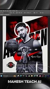 Volleyball 🤯 Player Graphic design edit in Photoshop || How to edit volleyball Poster (Banner) #yt