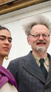 1937年，苏俄革命元老托洛茨基与妻子及情人在墨西哥_腾讯新闻