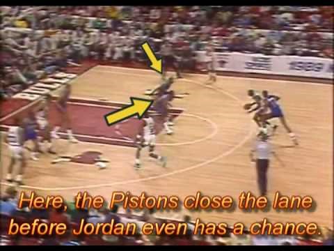 Michael Jordan vs. Piston's Defense (aka: "Jordan Rules")