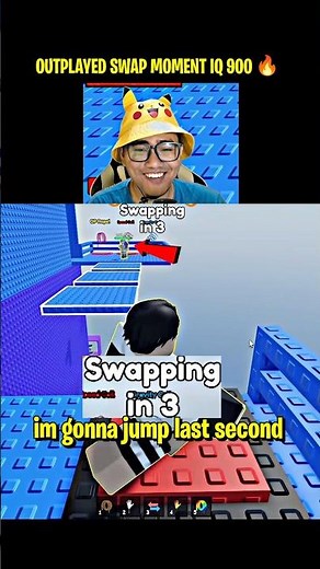 OUTPLAYED epic Moment bro think can troll swap me 😂 i have IQ 99999999 💀🤫