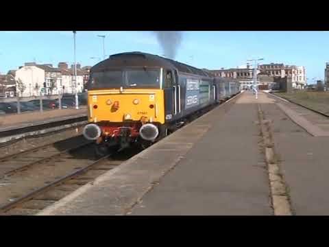 DRS Class 47s at Lowestoft providing some thrash on 27 August 2014