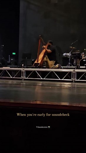 Harp Performance Before Soundcheck