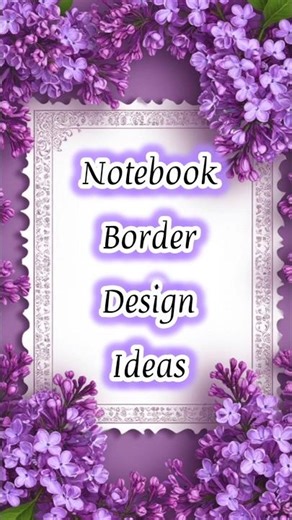 Notebook Border Design Ideas📒🎀✨️#shorts #projectworkdesigns