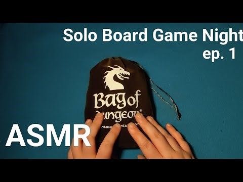 ASMR Solo Board Game Night || Bag of Dungeon