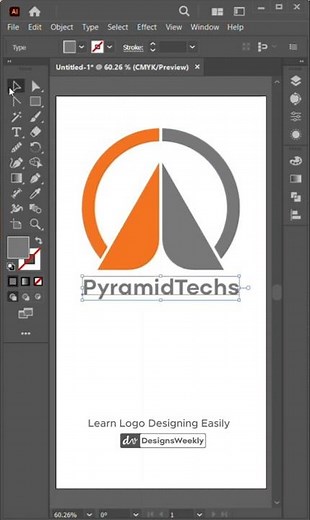 Logo design from scratch | Creative logo design in illustrator #logo #tutorial