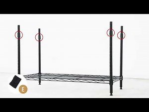 How to Install 5-Tier Wire Shelving: Assemble Heavy-Duty Unit Easily!