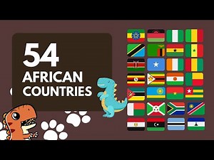 54 African Countries for Kids to Learn - Educational Video